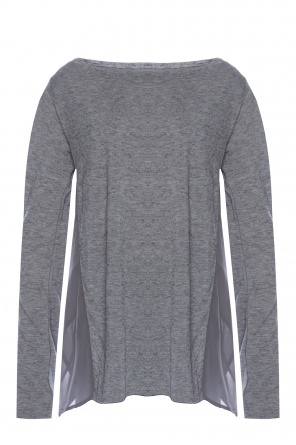 'musson' t-shirt with woven inserts, zdjęcie 1 'musson' t-shirt with woven inserts od AllSaints